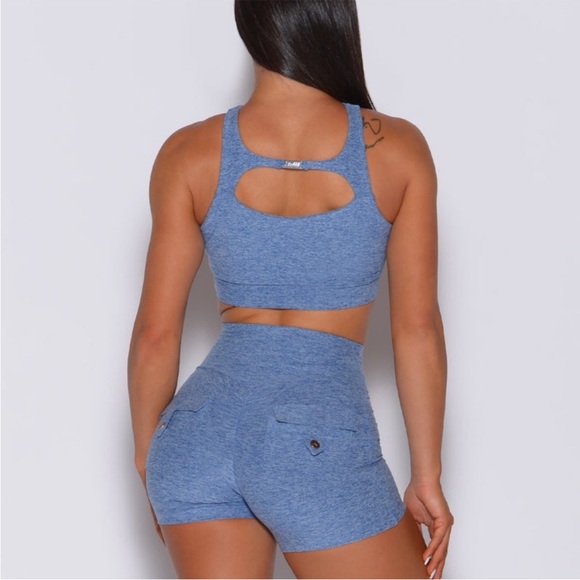 Bombshell Sportswear Pants - Bombshell sportswear POCKET POP SHORTS sky blue